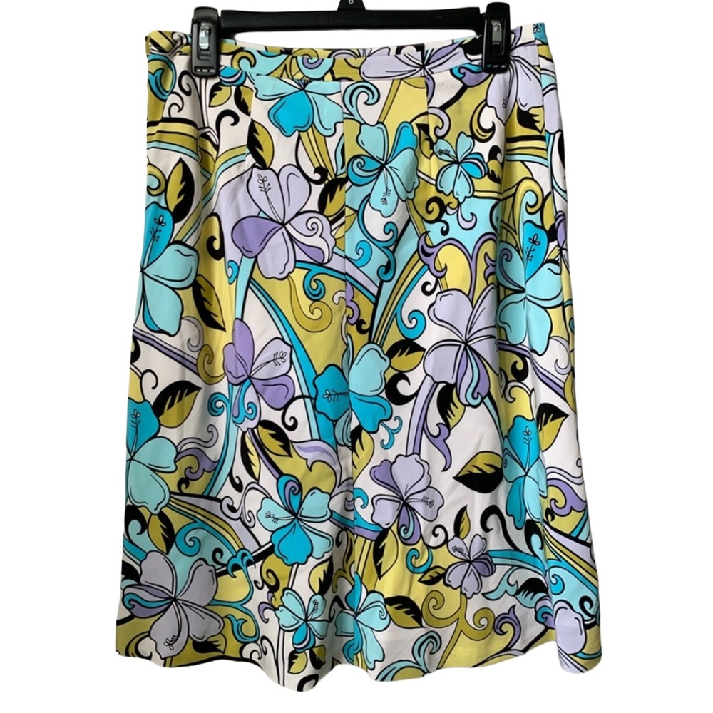 GRACE ELEMENTS Women’s Lined Side Zipper Silk Midi Skirt